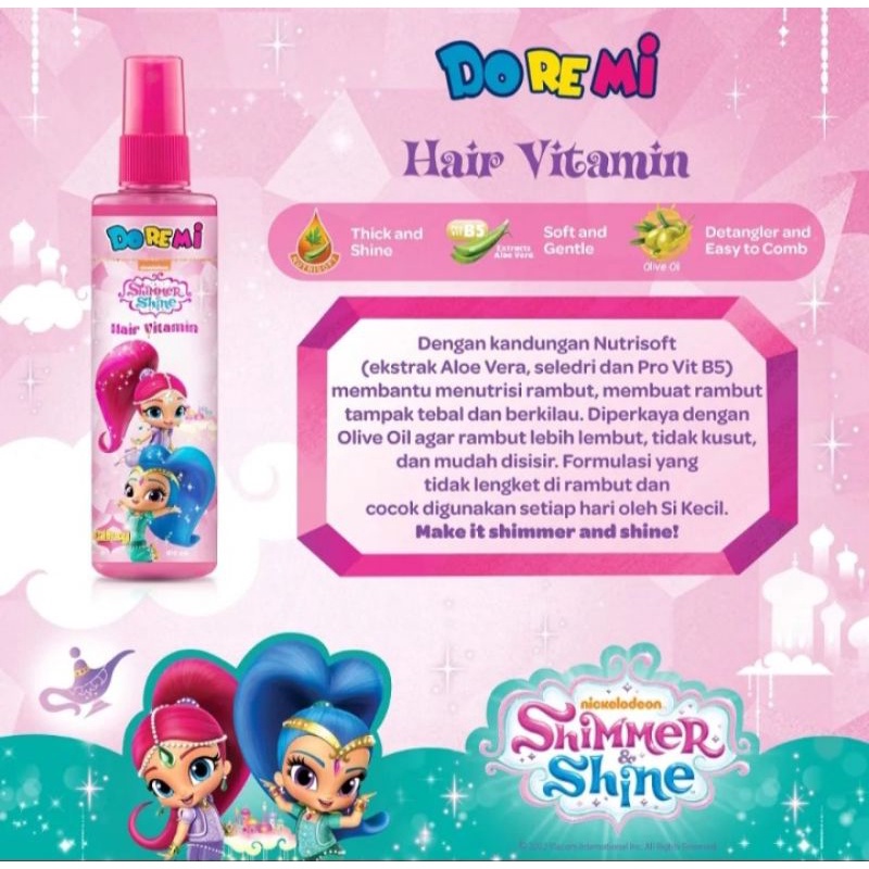 doremi hair vitamin 100ml shim shine
