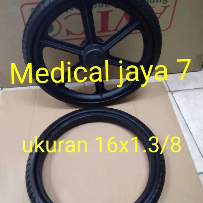 ech Ban kursi roda ukuran 16x1 3/8 ban karet mati