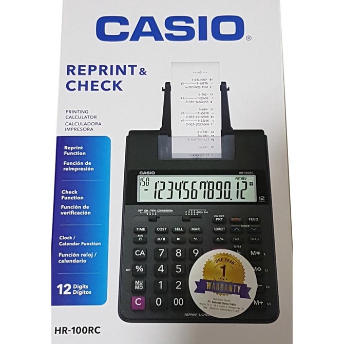 

CASIO CALCULATOR PRINTER PRINTING HR 100RC \ HR100RC \ HR 100 RC
