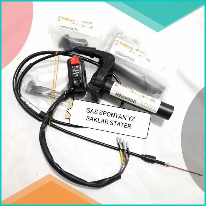 GAS SPONTAN YZ SAKLAR STATER SAKLAR KANAN TALI GAS MOTOR GAS YZ YAMAH