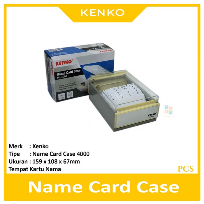 

Promo Kenko Box Name Card / Name Card Case 4000 / Kotak Kartu Nama