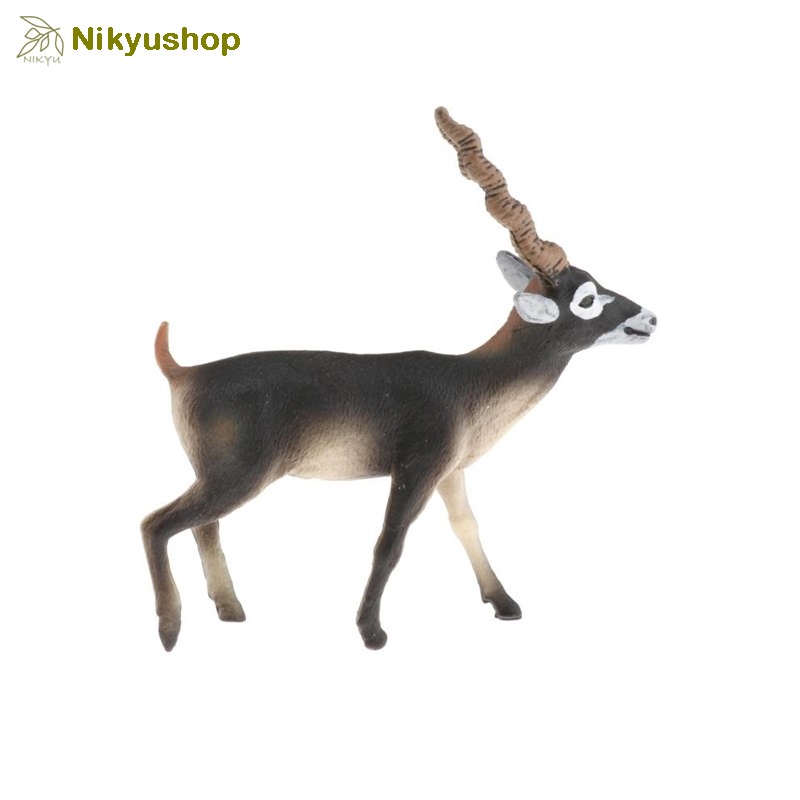 [Nikyushop] Mainan Edukasi Pajangan Niatur Hewan Animal Figure Rusa Antelop India Blabu