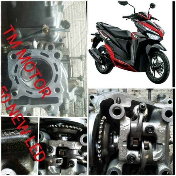 {BEKAS} block kop cop clynder head honda vario 150 new led 2018 blok head Berkualitas