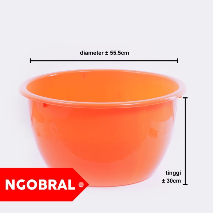 Ember Baskom - Baskom Plastik Besar Orange Diameter 55 Cm Ember Bak Plastik Ngobral