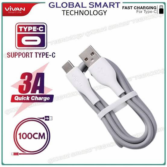 ~~~] KABEL DATA VIVAN PJ01 TYPE C KABEL CASAN VIVAN TYPE C USB