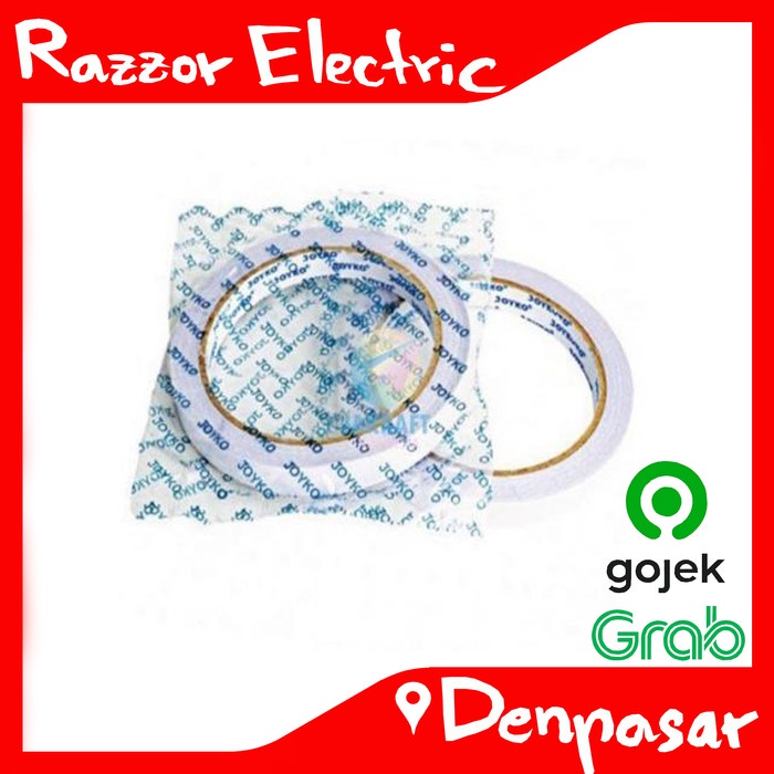 

cusss order] Double Sided Tape Perekat 2 Sisi Joyko 12 mm x 15 yard