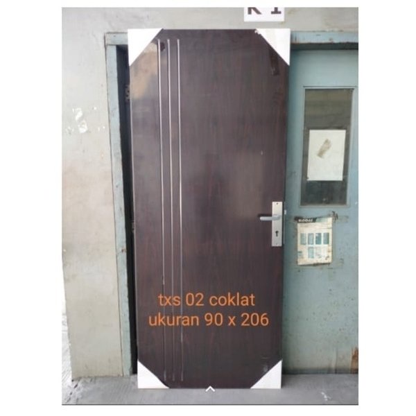 Pintu Baja dan Kusen Baja TX02 COKLAT