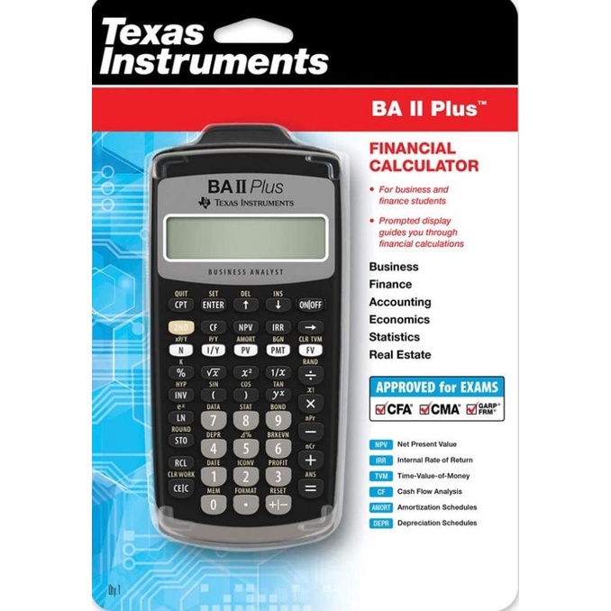

Kalkulator Financial Original BA II PLUS Texas Instruments BA II Plus