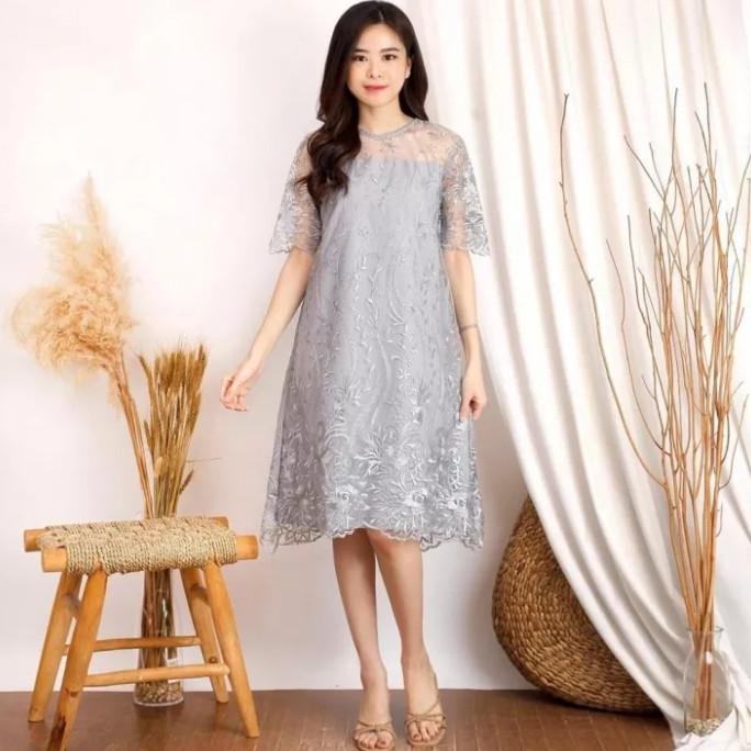 Dress alea/dres natal/dres remaja/dres wanita model baru/dres/cod