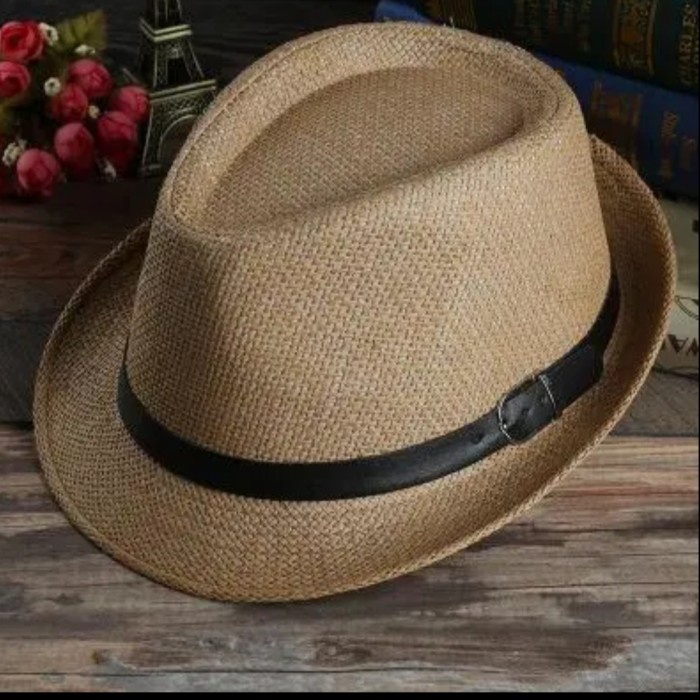 TOPI FEDORA GESPER TOPI PRIA WANITA FASHION TOPI MUSIM PANAS TOPI