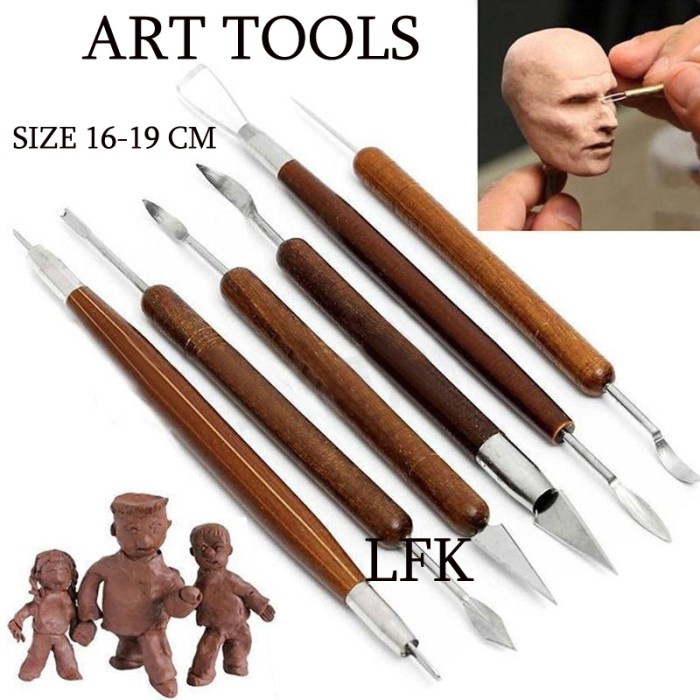 

12In1 Carving Tools Art Clay Pottery Sculpting Figure Fondant Tanah