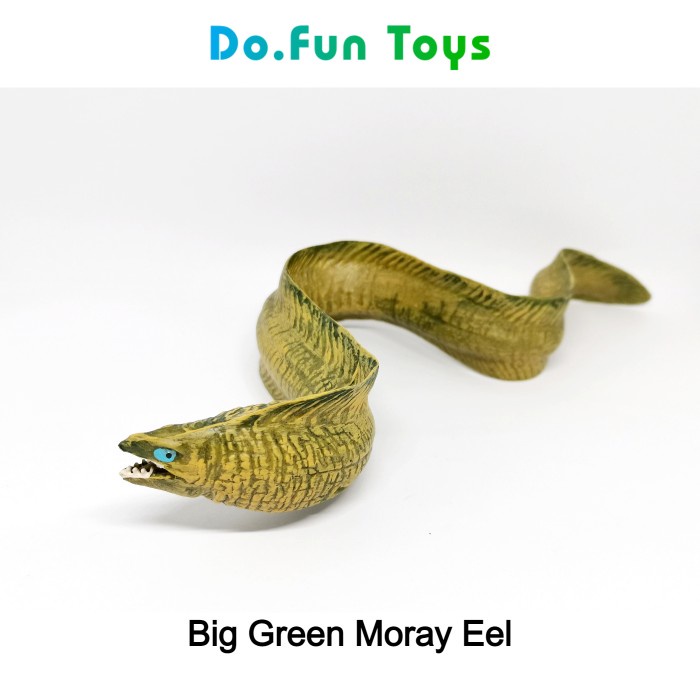 Ni-Ng Big Moray Eel Animal Figure / Miniatur Belut Moray Hijau