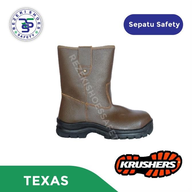 SEPATU SAFETY KRUSHERS TEXAS BROWN / SAFETY SHOES KRUSHERS TEXAS