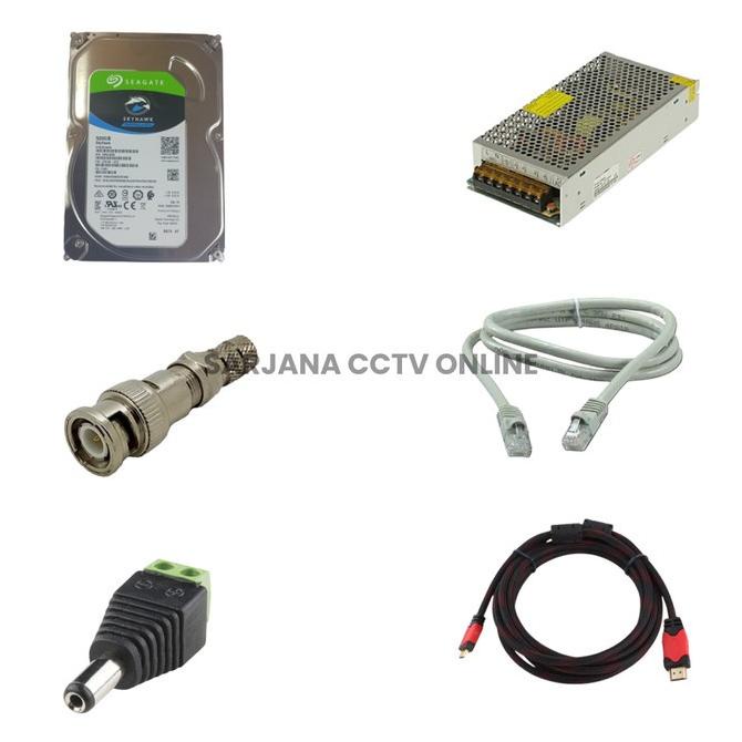 Berkualitas Paket Kamera CCTV 4 Channel Full HD Lengkap Trending