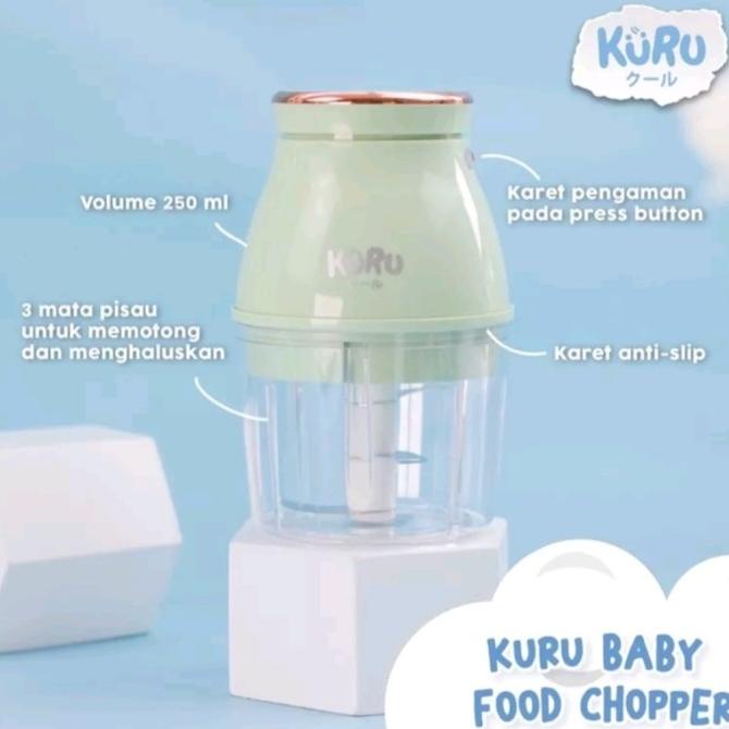 KURU Baby Electric Portable Mini Chopper Blender Makanan Bayi MPASI