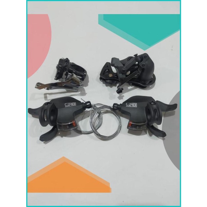 Blackbox mini groupset 2 x 8 speed Shifter FD RD sepeda MTB federal 2