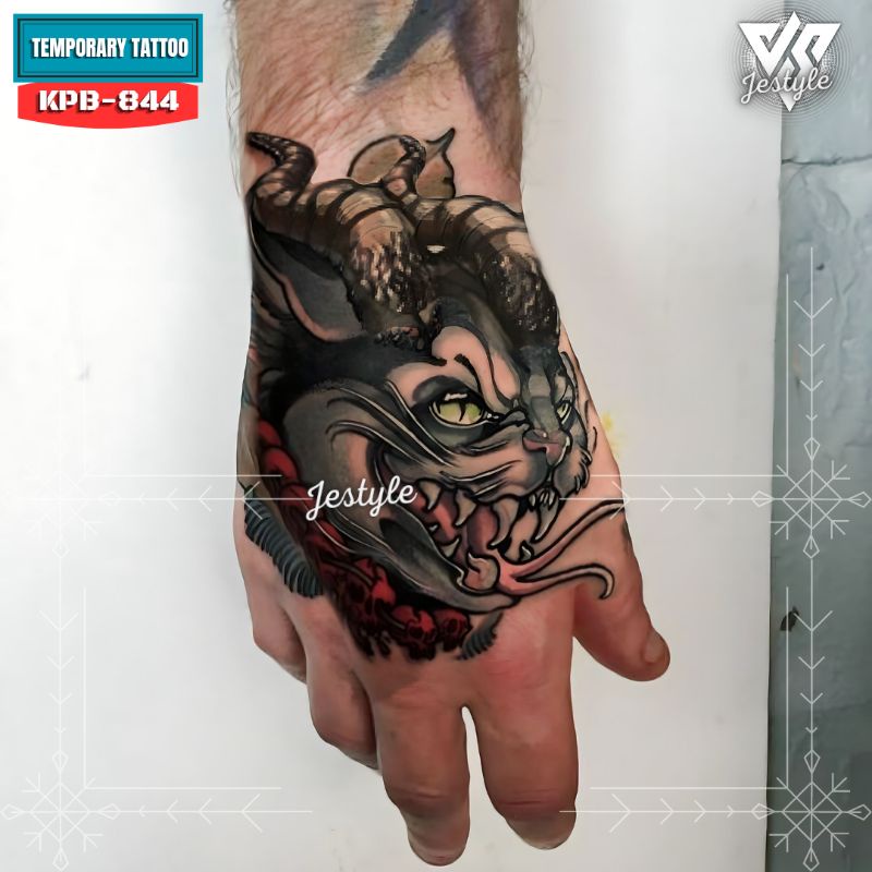 [KPB-844] Tato Temporer Temporary Tattoo Kepal Tangan Keren