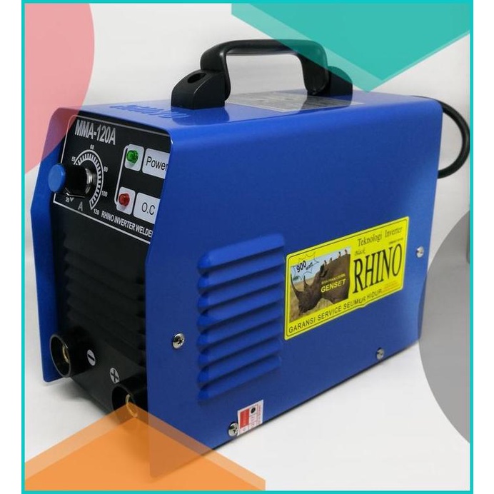 RHINO trafo mesin las listrik MMA120 garansi resmi watt kecil promo 2