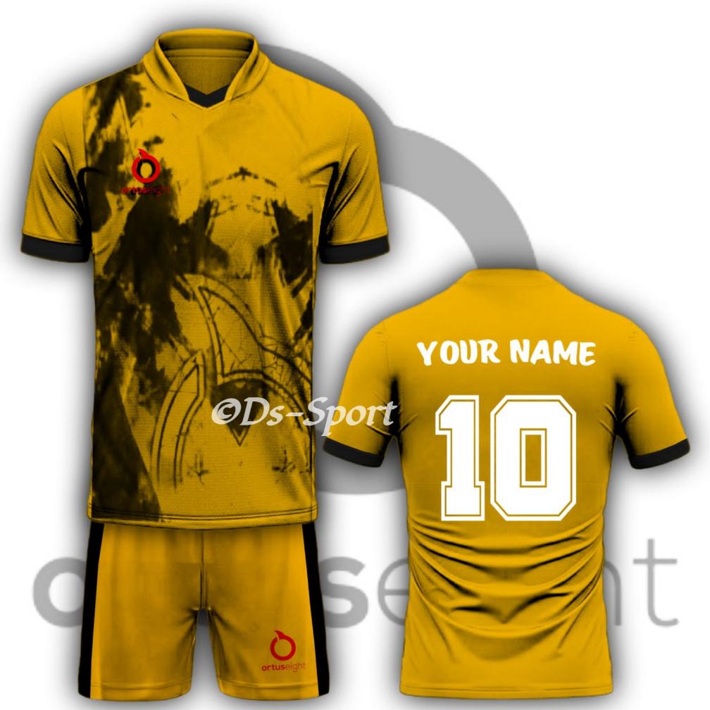 Terbaru - Custom Nama Dan Nomor Setelan Jersey  Sepak Bola Dewasa Jersey Futsal Custom Nama Sendiri 
