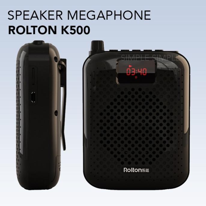 Rolton K500 Speaker Megaphone Mikrofon Mini Pengeras Suara Voice