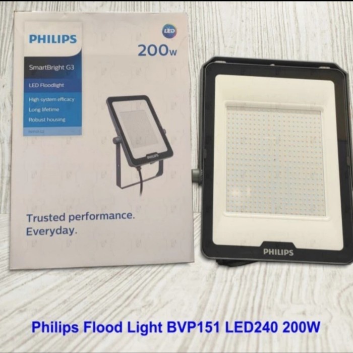 lampu sorot philips 200w 200 watt 200watt led floodlight philips