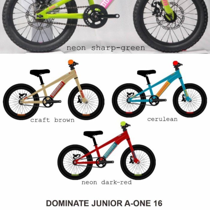 sepeda anak dominate a-one 16 fikafika8187
