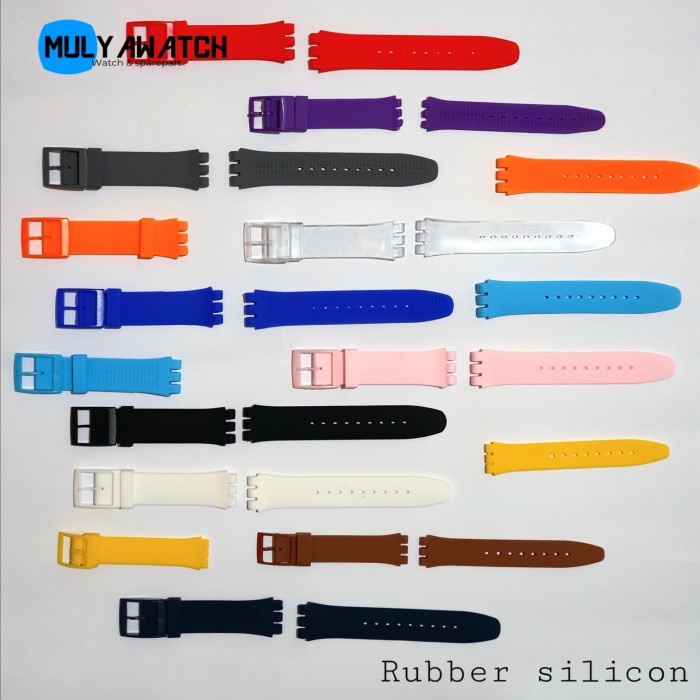 STRAP TALI JAM TANGAN SWATCH RUBBER TALI JAM SWATCH KARET RUBBER