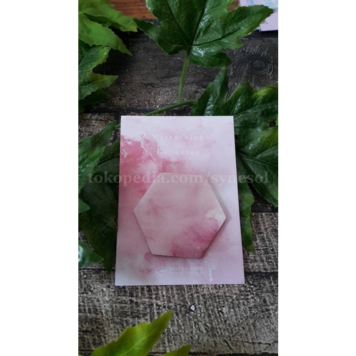 

sticky notes tema watercolor geometry (model: heksagonal) chiochio1925