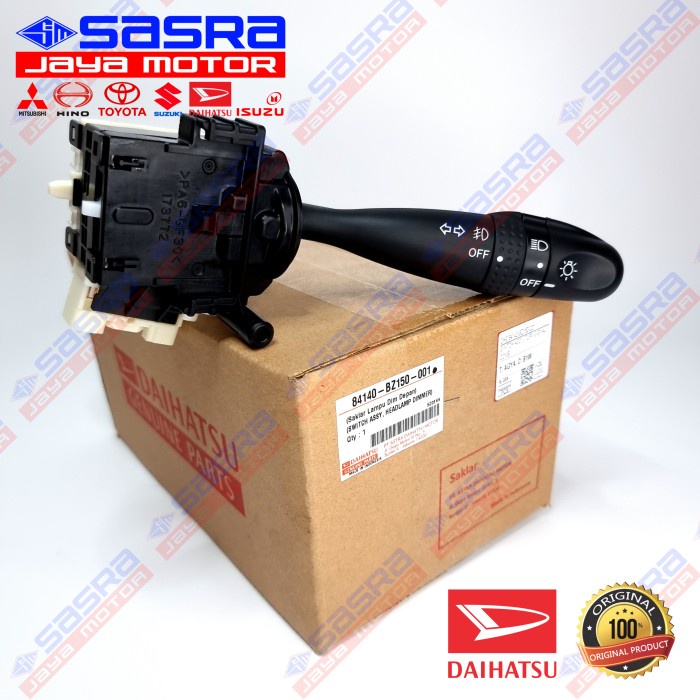 Saklar Kombinasi Lampu Sein Fog ORI AGYA/AYLA 1.0 2013-2022 Daihatsu Genuine Parts - Turn Signal Com