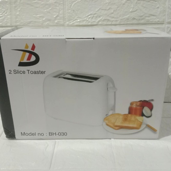 QG Alat pemanggang roti 2 slice bread toaster automatic pop up electric