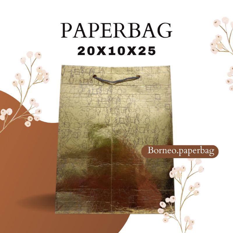 

PAPERBAG GOLD 20X25/PAPERBAG GLOOSY