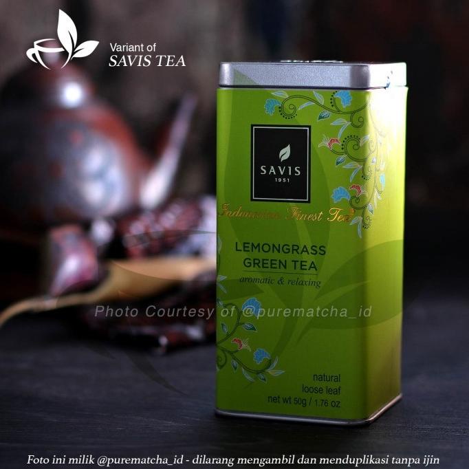 

Savis Tea - Premium Lemongrass Green Tea Kaleng 50Gr Teh Hijau Sereh Kode 388