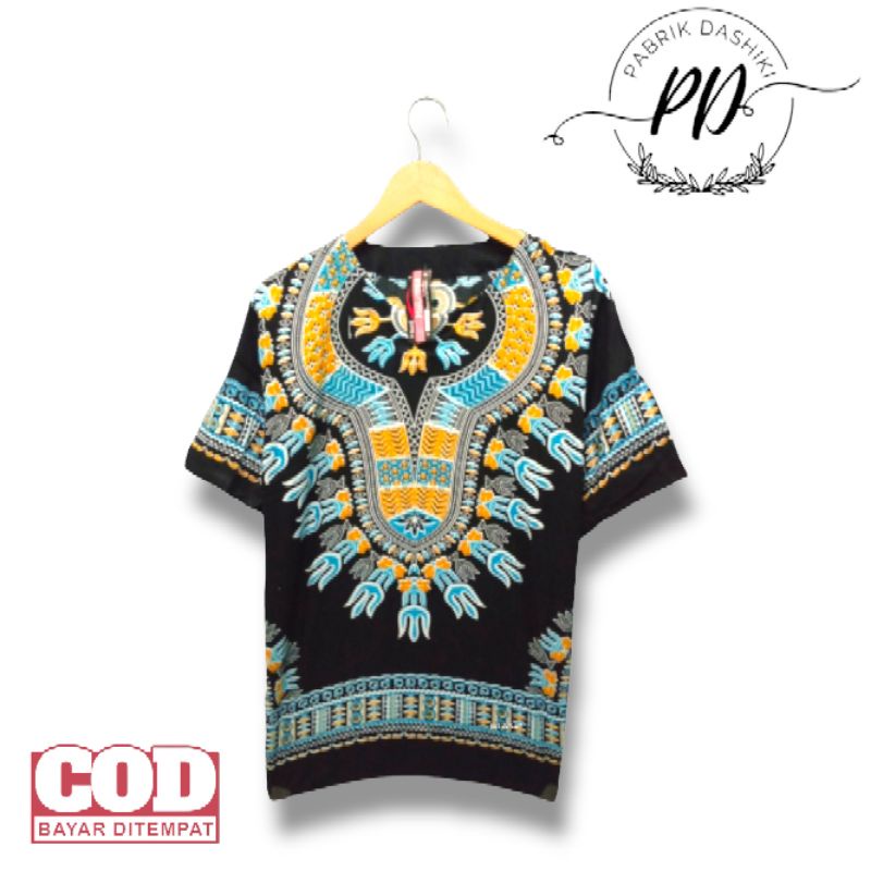Baju etnik motif trisula besar O/ baju pria wanita / baju santai/ baju kaos etnik