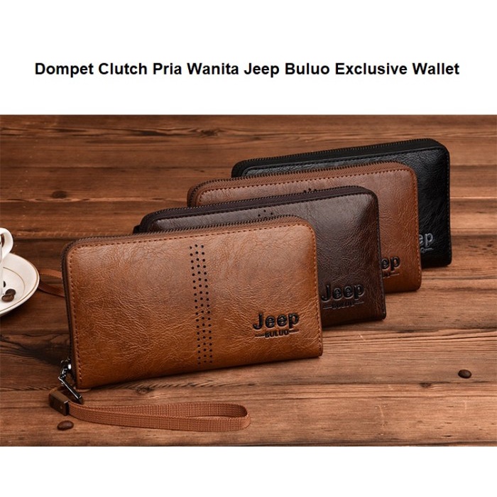 W111 Dompet Kulit Clutch Pria Wanita Jeep Buluo Exclusive Wallet 100% ORIGINAL