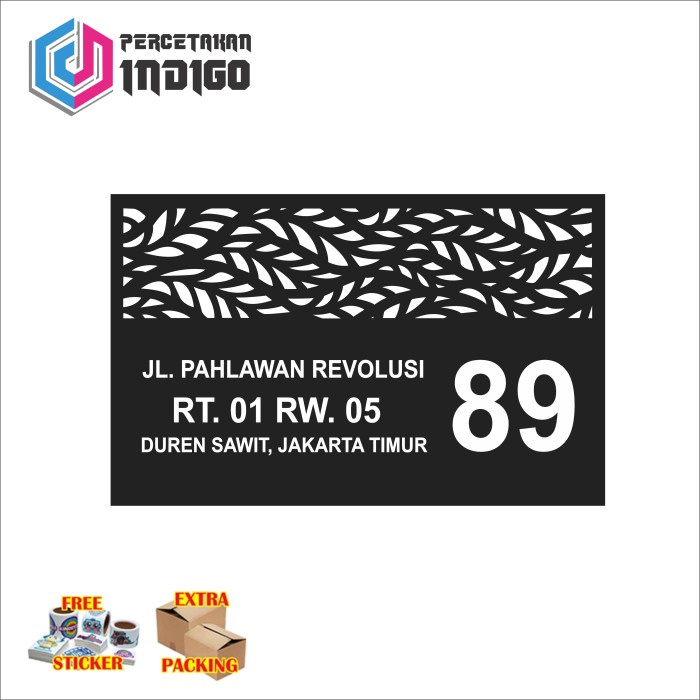 

Promo Papann Nomor Rumah Premium Akrilik Acrylic - 20X30