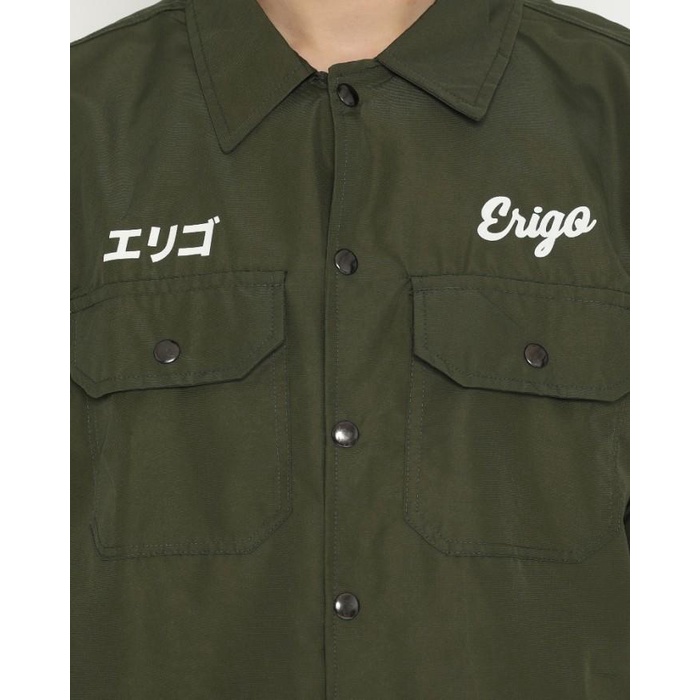 TERLARIS - OUTERWEAR UNISEX ERIGO COACH JACKET FUJINKAI TASLAN OLIVE