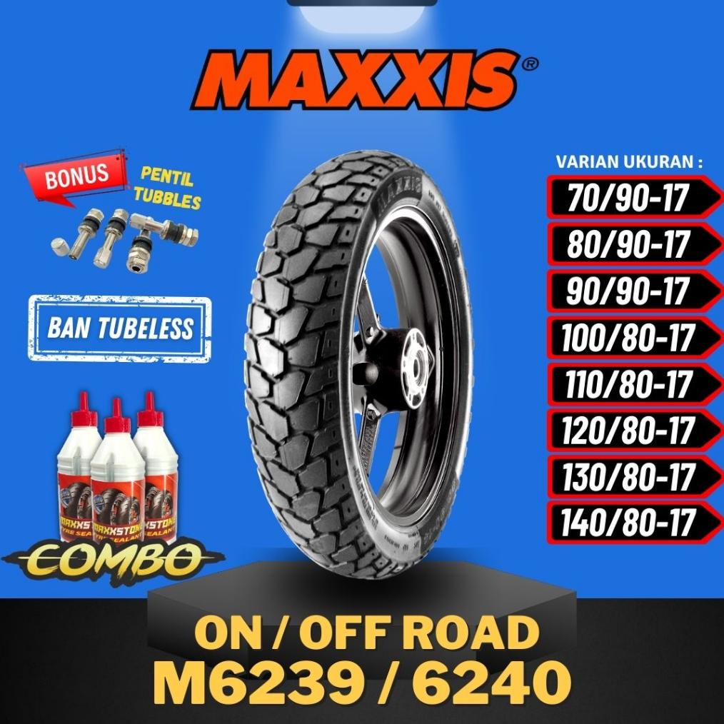Grosir [Ready Cod] Ban Motor Ring 14 Ring 17 / Ban Maxxis On/Off Road 70/90 - 80/90 - 90/90 - 100/80 - 110/80 - 120/80 - 130/80 / Ban Tubeless M6239 / M6240