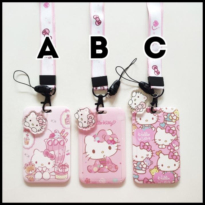 

DISKON ID CARD HOLDER NAME TAG LANYARD KALUNG KARTU CUTE HELLO KITTY SANRIO 2