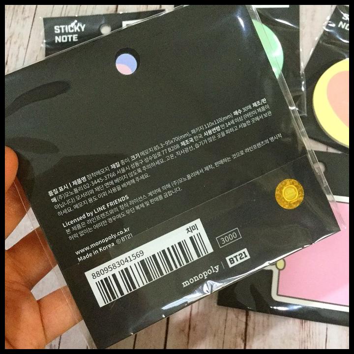 

HOT DEAL BT21 OFFICIAL STICKY NOTE - STICKY NOTE BT21 OFFICIAL !!