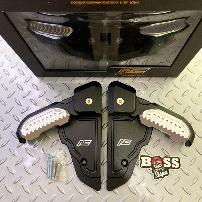 Terbatas Footstep Nc Project Black Silver Vespa Sprint Primavera Ori