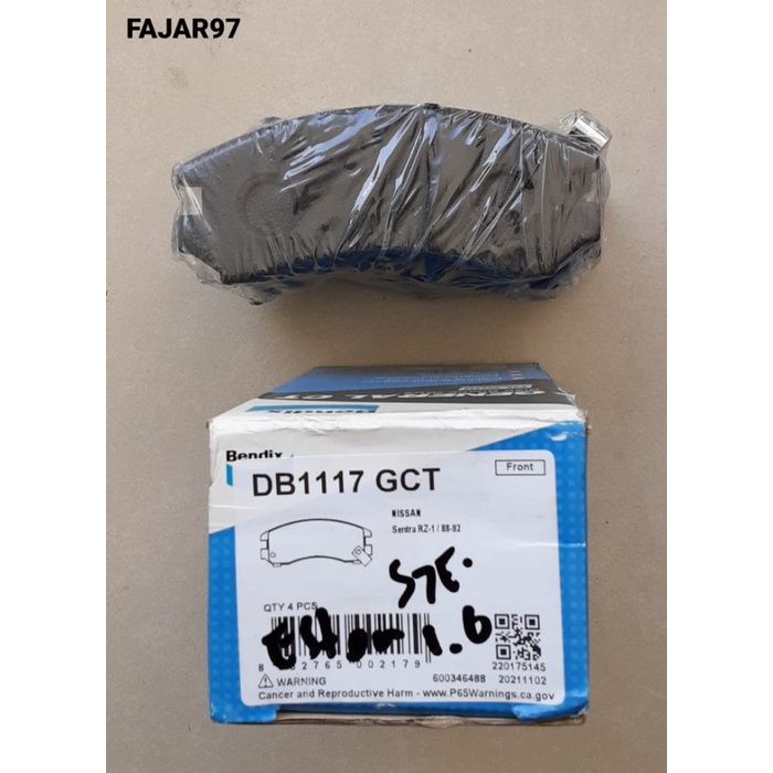 Kampas Rem Depan/Brake Pad Suzuki Esteem 1.6Cc Star