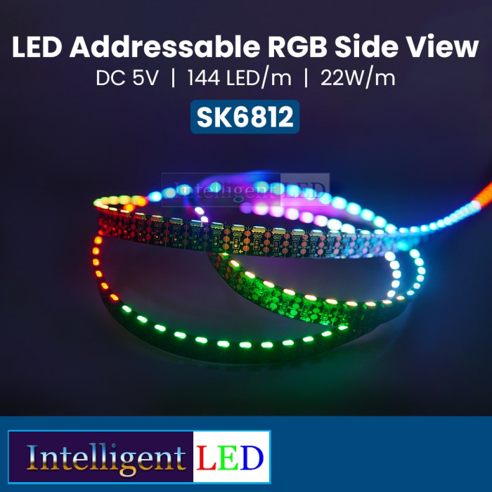 ~~~] LED Addressable Side View RGB SK6812 DC 5V 144 Leds/m 1 Meter