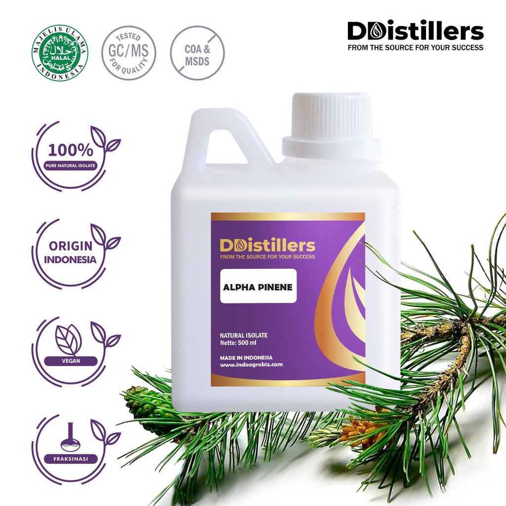 Alpha Pinene Natural Isolate Oil Pure 100%, 500ML-1L HDPE/SS