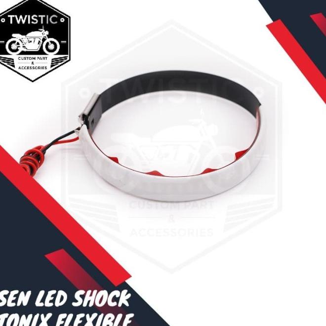 Lampu Sen Sein Shock Depan Led Fleksible Strip Tonix Motor