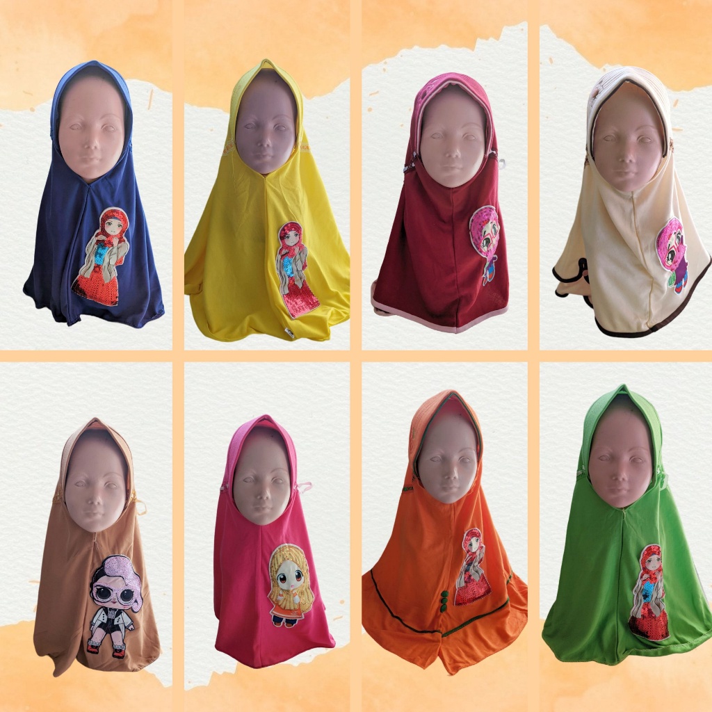 Jilbab Anak Cantik /  Jilbab Anak Jilbab Model Serut