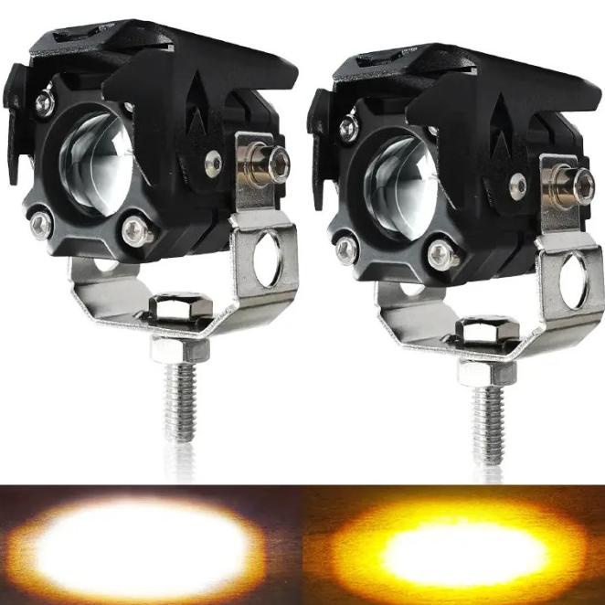 Lampu Tembak Sorot Led Mini Laser Sql 1 Mata D2 Motor Mobil 2 Warna