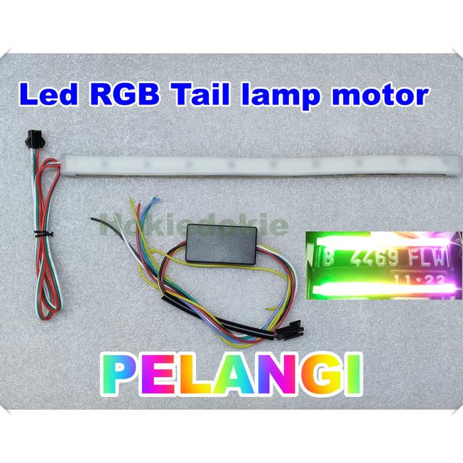 Led Tail Lamp Rgb Motor Pelangi 28Cm