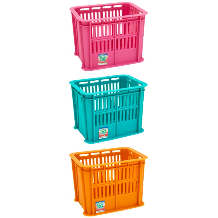 STELLA Mini Case 2253 Green Leaf Box / Keranjang Susun Serbaguna