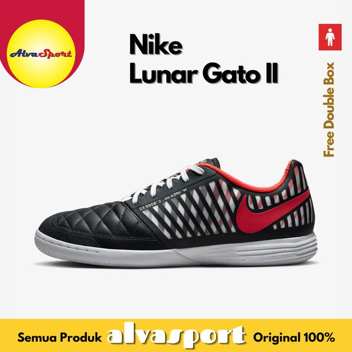 Sepatu Futsal Nike Lunar Gato II Anthracite Original