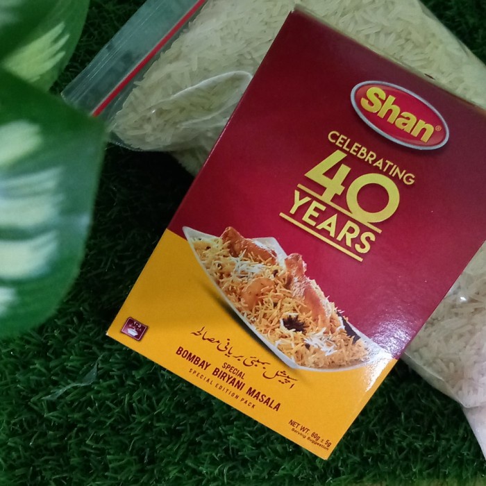 

~~~~~] Nasi Biryani beras 1 liter dan bumbu Shan biryani 1 pack